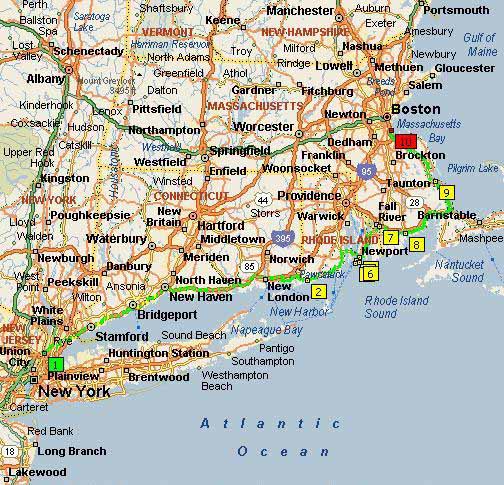 New York, NY to North Quincy, MA