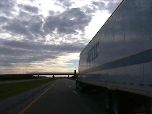 Feeling a little crowded on the James W. Shocknessy Turnpike.