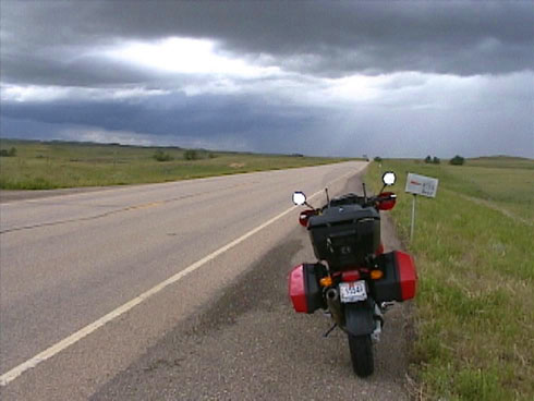 The middle of nowhere. US-212, heading west towards Montana.