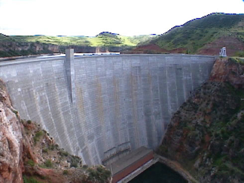 Yellowtail Dam.  Bighorn Canyon National Recreation Area.