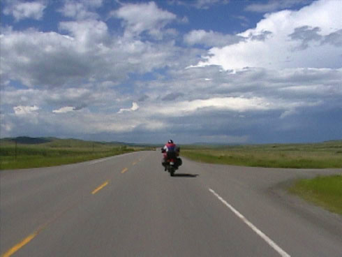 Heading north on route 22 between Pincher Creek and Longview.