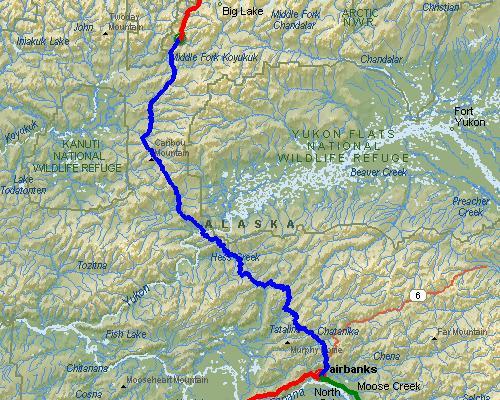 Coldfoot, AK to Fairbanks, AK