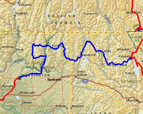 Coulee City, WA to Kalispell, MT