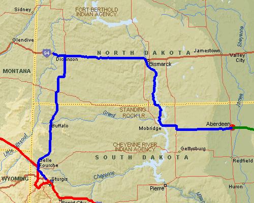 Sturgis, SD to Aberdeen, SD