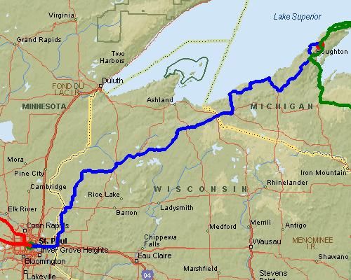 St. Paul, MN to Larium, MI