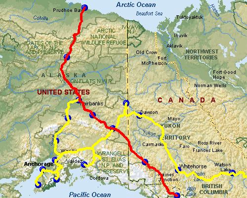 Prudhoe Bay, AK to Haines, AK