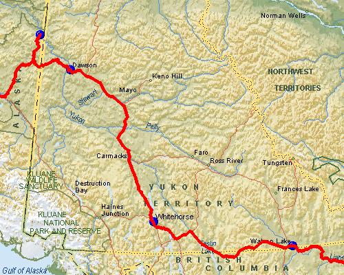 Watson Lake, YT to Eagle, AK